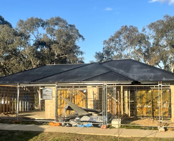 Building site with new Roof Building site with new Roof